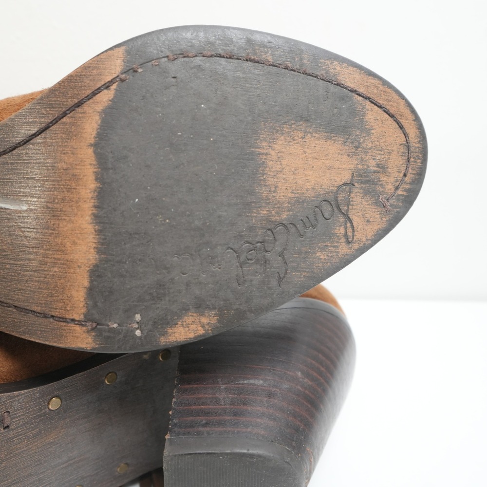 Brown Suede Fringe Ankle Boots - Picture 11 of 12